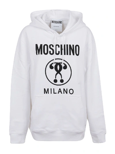 Shop Moschino Swetshirt In White