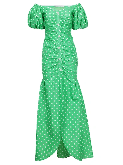 Shop Alessandra Rich Dress In Green