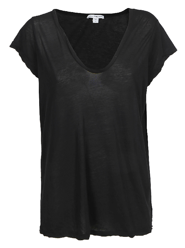James Perse T-shirt In Black | ModeSens