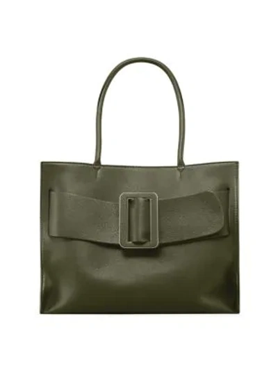 Shop Boyy Women's Bobby Soft Leather Tote In Military Green