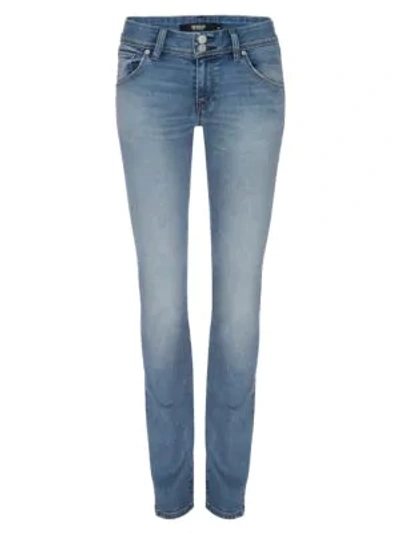 Shop Hudson Collin Mid-rise Skinny Jeans In Word Play