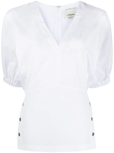 Shop 3.1 Phillip Lim / フィリップ リム Wide Studs Blouse In White