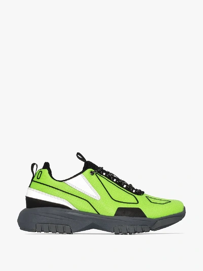 Shop All In Green Xox Panel Sneakers