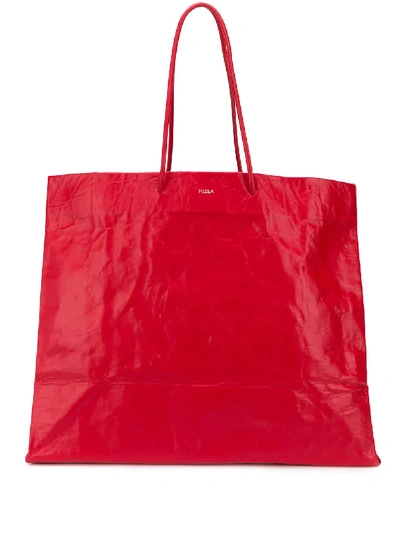 Shop Medea Venti Oversized Tote In Red