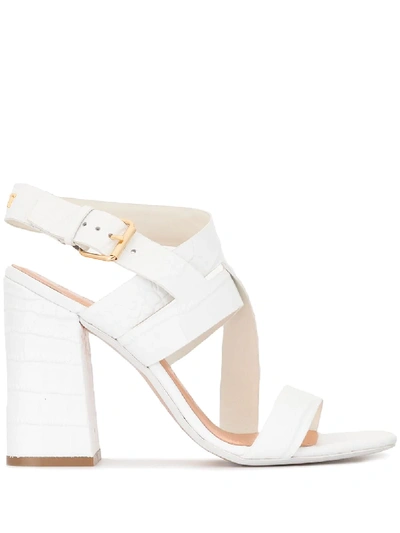 Shop Ted Baker Kaseraa Block Heel Sandals In White