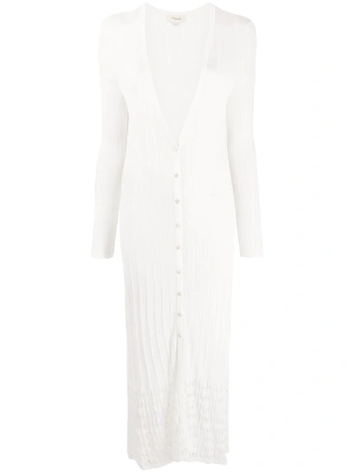 Shop Temperley London Mirabilis Longline Cardigan In White