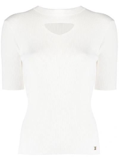 Shop Temperley London Primrose Cut-out Detail Top In White