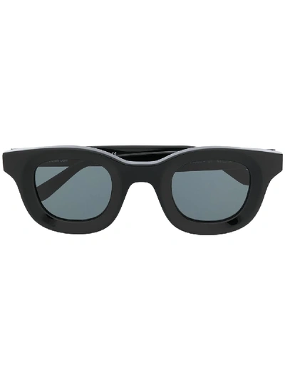 Shop Rhude Square Tinted Sunglasses In Black
