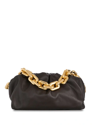 Shop Bottega Veneta The Chain Pouch Shoulder Bag In Brown