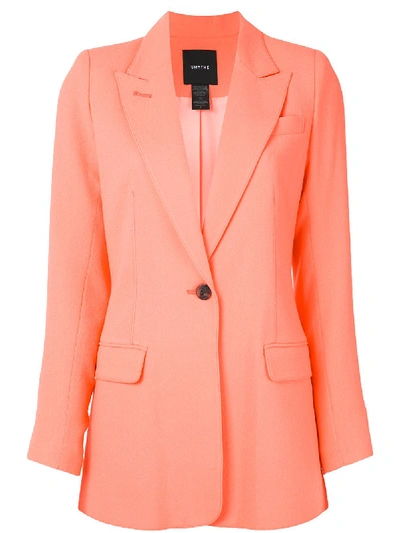 Shop Smythe Longline Tailored Blazer In Orange