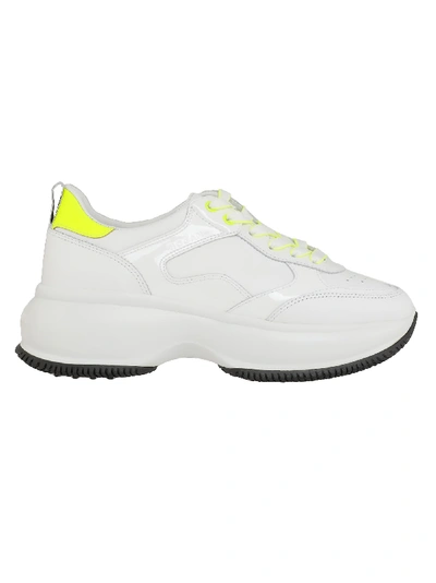 Shop Hogan Maxi I Active Sneake In White Yellow