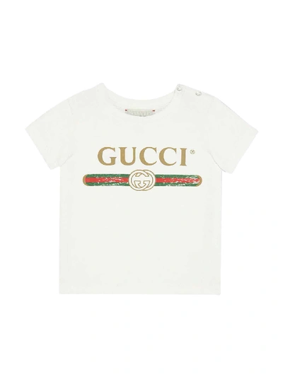 Shop Gucci Ivory T-shirt In Avorio/nero