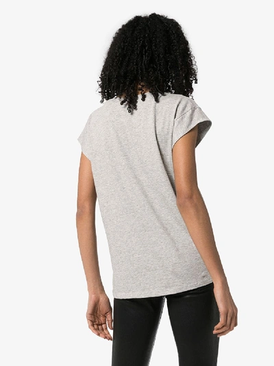 Shop Frame Grey V-neck Cotton T-shirt