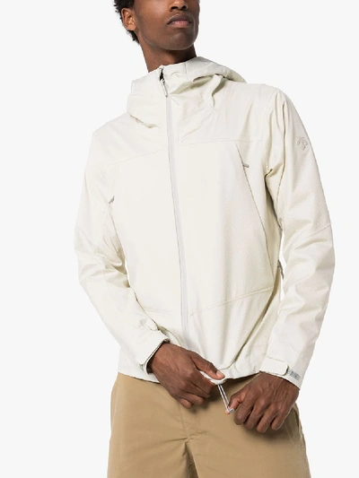 Shop Descente White 3d Foam Lamination Active Shell Jacket