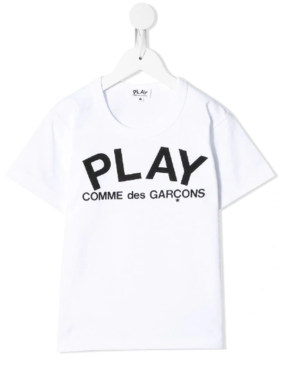 Shop Comme Des Garçons Play Play T-shirt In White