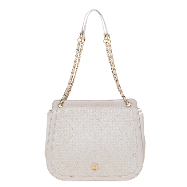 cream quilted bag