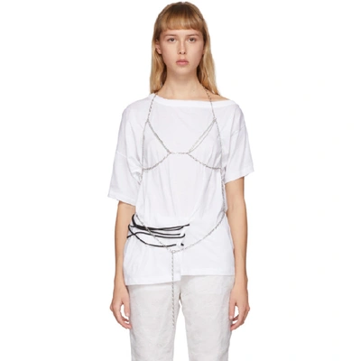 Shop Justine Clenquet Ssense Exclusive Silver Uma Body Chain In Palladium