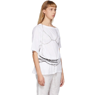 Shop Justine Clenquet Ssense Exclusive Silver Uma Body Chain In Palladium