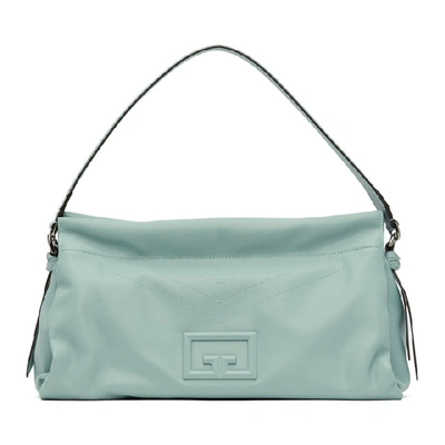 Shop Givenchy Blue Large Id93 Clutch In 466 Mint