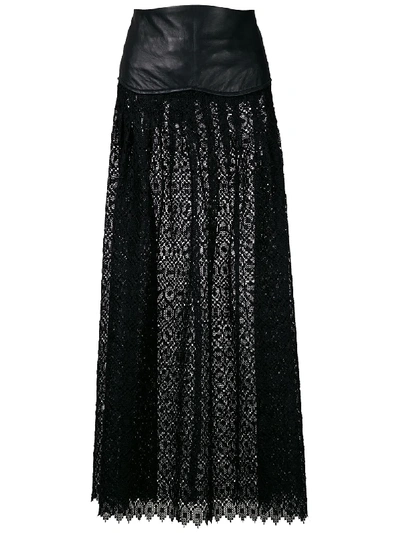 Shop Andrea Bogosian Reese Midi Skirt In Black