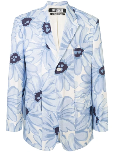 Shop Jacquemus La Veste De Costume Blazer In Blue