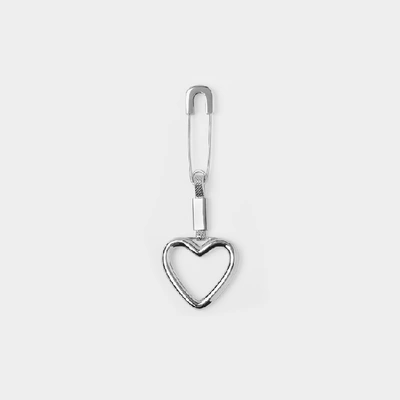 Shop Ambush Heart Earring In Silver