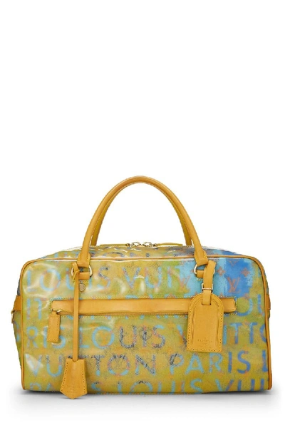 Louis Vuitton Richard Prince Jaune Denim Defile Weekender PM Pulp Bag -  Yoogi's Closet