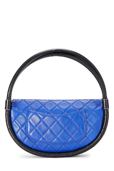 Chanel Blue Small Hula Hoop Bag Medium