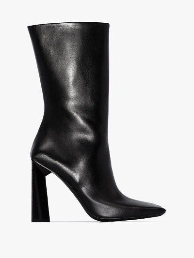 Shop Balenciaga Moon 110 Leather Boots - Women's - Leather In Black