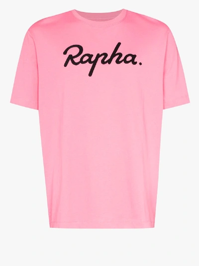 Shop Rapha T-shirt Mit Logo In Pink