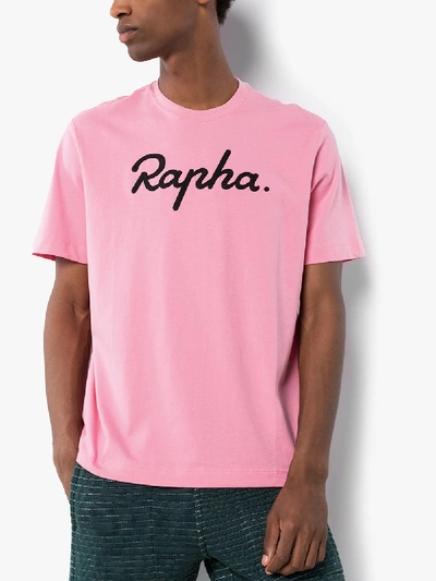 Shop Rapha T-shirt Mit Logo In Pink