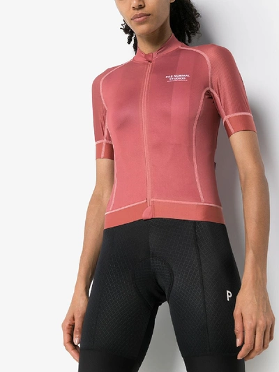 Shop Pas Normal Studios Pink Mechanism Cycling Jersey