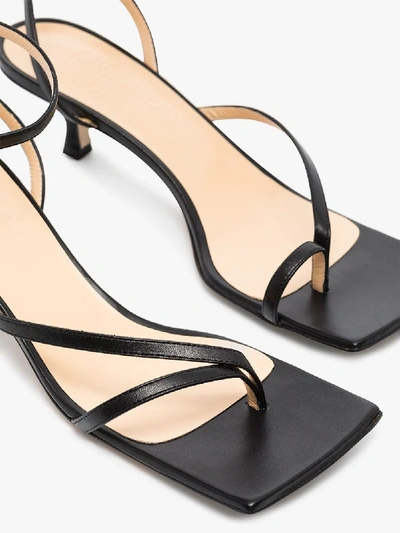 Shop A.w.a.k.e. Delta 35 Leather Sandals In Black