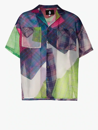 Shop Duo Bandana Printed Sheer Shirt In Green