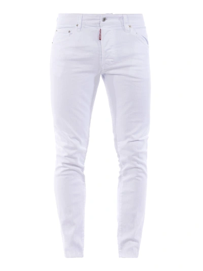 Shop Dsquared2 Skinny Dan Jeans In White