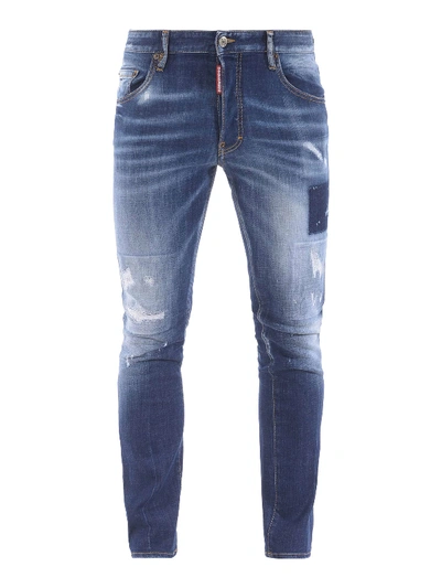 Shop Dsquared2 Skater Jeans In Medium Wash