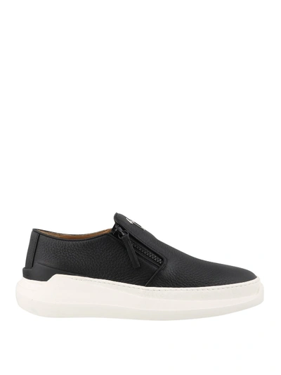 Shop Giuseppe Zanotti Conley Zip Sneakers In Black