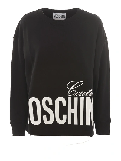 Shop Moschino Couture Sweatshirt In Black