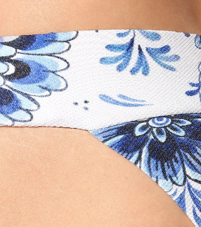 Shop Alexandra Miro Lola Floral Bikini Bottoms In Blue