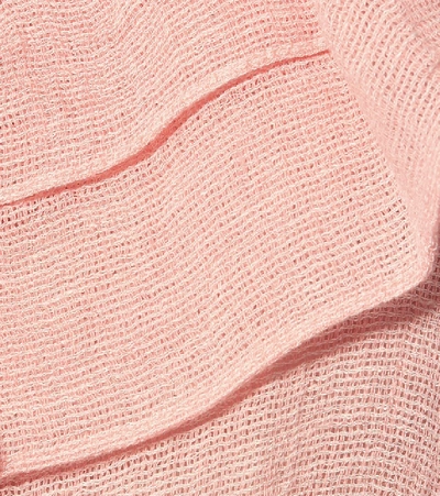 Shop Lisa Marie Fernandez Arden Linen-blend Gauze Maxi Dress In Pink