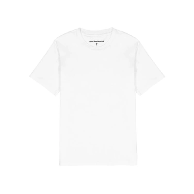 Shop White Mountaineering White Logo-print Cotton T-shirt