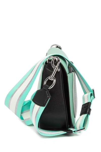 Shop Marc Jacobs Empire City Mini Leather Messenger Bag In Surf Multi