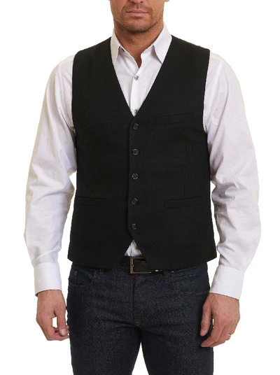 Shop Robert Graham Five Ponds Vest In Black