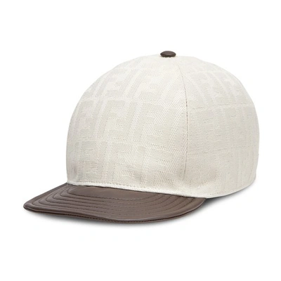 Shop Fendi Hat In Blanc