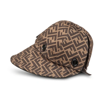 Shop Fendi Hat In Brown