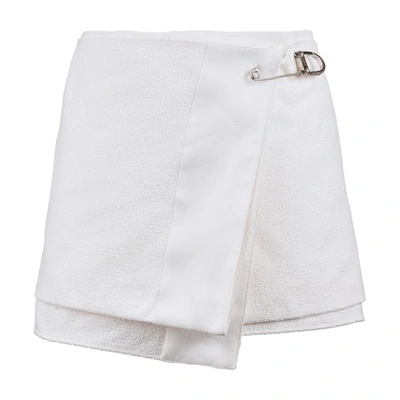 Shop Prada Mini Skirt In Bianco