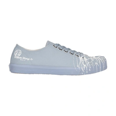 Shop Maison Margiela Tabi Sneakers In Faded Blue