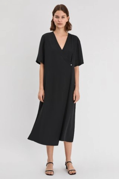 Shop Filippa K Amalia Wrap Dress In Black