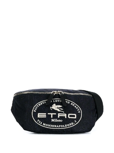 Shop Etro Paisley-print Belt Bag In Blue