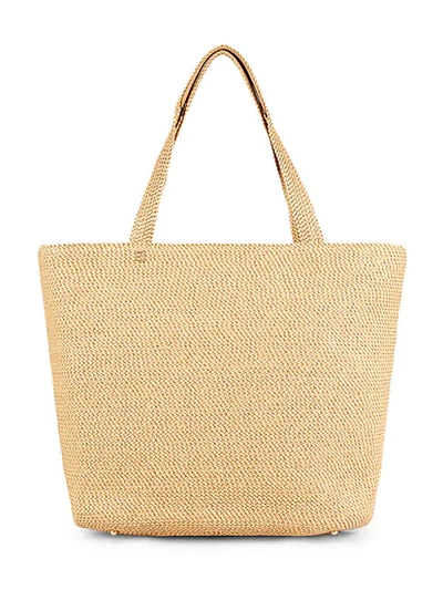 Shop Eric Javits Woven Tote In Peanut